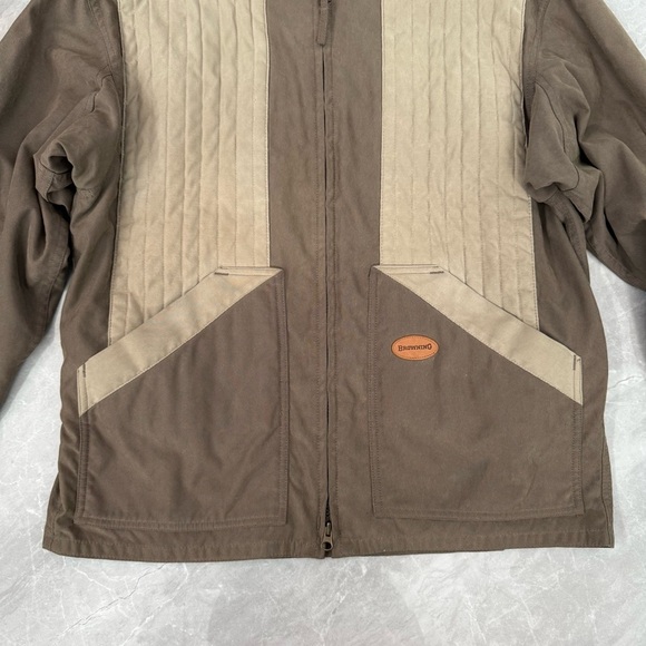 Men’s Vintage Browning Reactar Mesh Lined Shooting Jacket Double Zipper Small - Picture 5 of 17